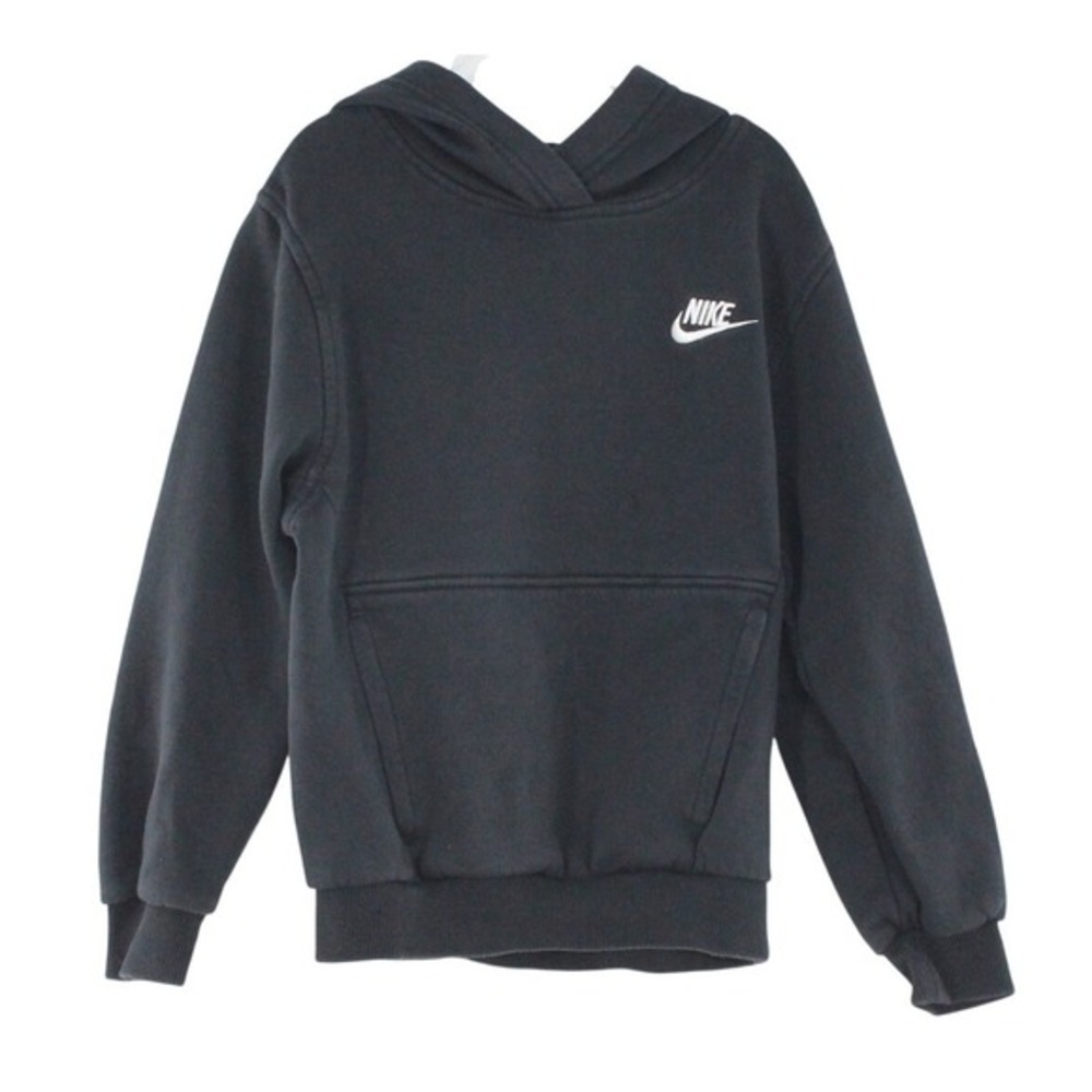 Nike Sportswear Club Fleece Hoodie Embroidered Logo FD3000-010 Small Black
